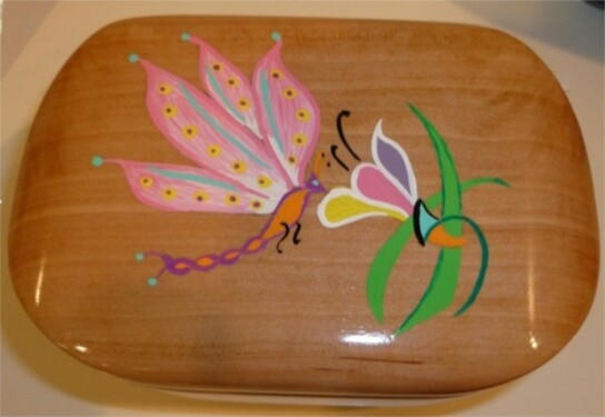 Décor libellule / fleur Décor libellule / fleur