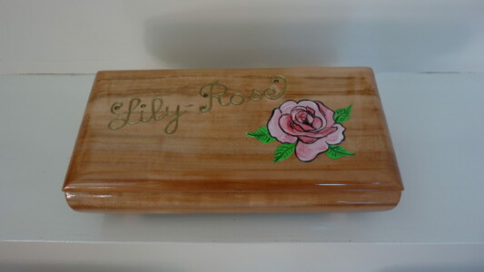 BMR Coffret T1 pommier decor Rose et gravure